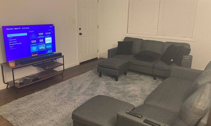 Belvedere Park Apartment | Cozy Stays Modern Grey Style Bachelor Pad