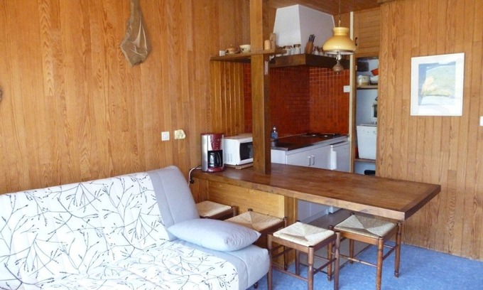 Arette Apartment | Cozy studio 4 pers, direct piste access, balcony, ski locker