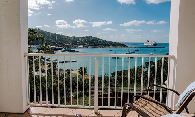 Rosendal Apartment | Cozy Studio in St. Thomas w/Balcony Views