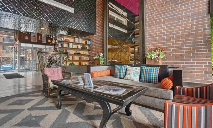 Mill District Apartment | CozySuites Mill District with pool, gym # 10