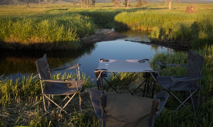 Tamarack Resort RV Rental | Creekside 2 Bedroom Cabin Tent
