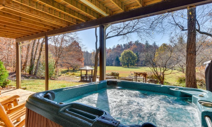 Blairsville House | Creekside Country Escape: Pickleball & Game Room!