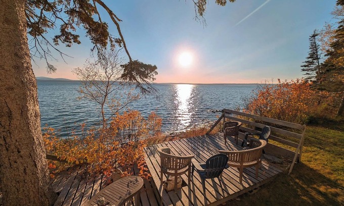 DownEast and Acadia Maine House | Crosby Waterfront Cottage, sleeps 8, beach, 1dog, Acadia