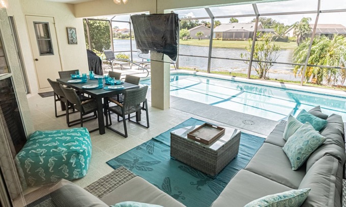 Crown Pointe House | Crown Pointe lake view heated pool home (w/2 King bedrooms) minutes to downtown & beaches!
