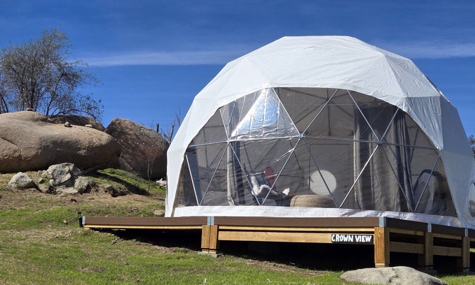 Fallbrook RV Rental | Crown View Dome with Mountain Views, Splitrock