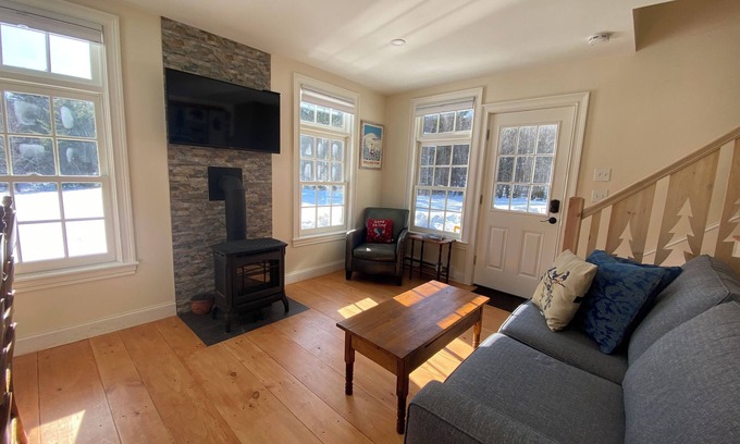 Ludlow Cabin | Custom built 2-bedroom cabin on 3 acres, Two miles to Ludlow town center.