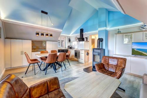 Ueckeritz Apartment | Dünenhaus Ückeritz UnserUsedomDe FeWo ca75qm mit privater Sauna und Kamin Parkplatz direkt am Strand 10I3