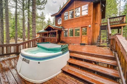 Truckee House | Deck with Hot Tub Serene Cabin in Truckee