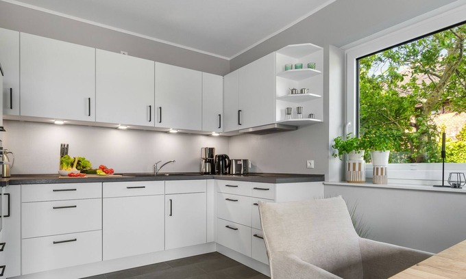 Osterhever House | Deichlöpper - close to the North Sea, terrace, sauna, stylish, modern