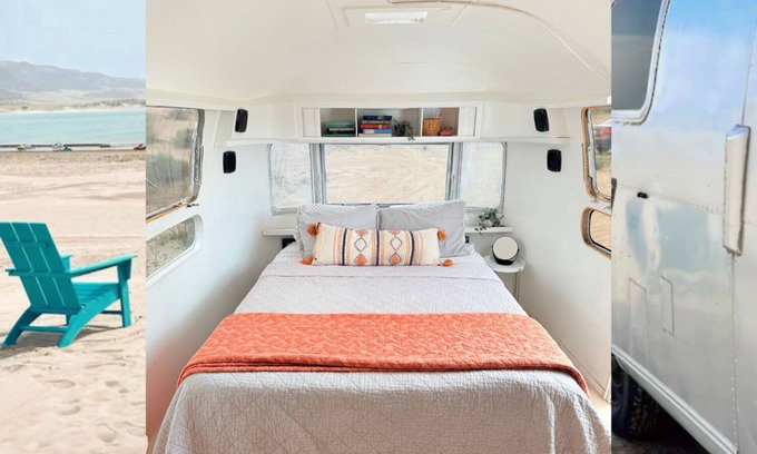 Levan House | Delightful refurbished Airstream on water's edge