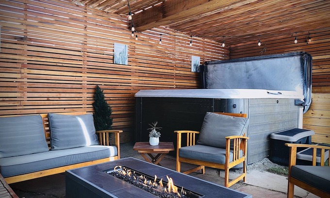 Berkley House | Denver Escape-10: Patio, Hot Tub, JamRoom, FirePit