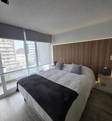 Downtown Santiago Apartment | Departamento en Santiago, Parque O'higgins, Movistar Arena con terraza