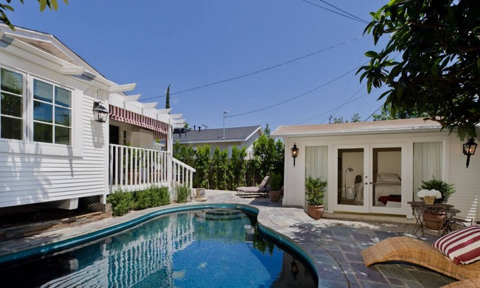 Norma Triangle House | Designer West Hollywood Bungalow, Heated Pool, Guest House, Walk to Everything