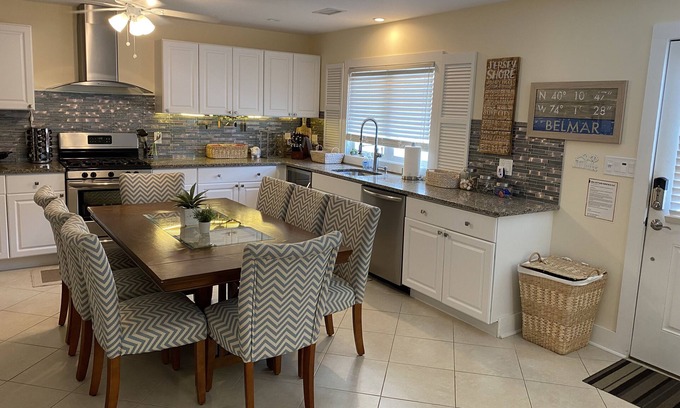 Wall House | Desirable beach rental in Belmar w/private pool, just steps away from the sand.