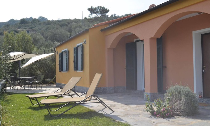 Dolcedo House | Detached vacation home with pool and garden in panoramic position