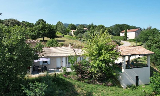 Chassiers House | Detached villa in Chassiers, 3 bedrooms for 6 people and pets allowed, in the...