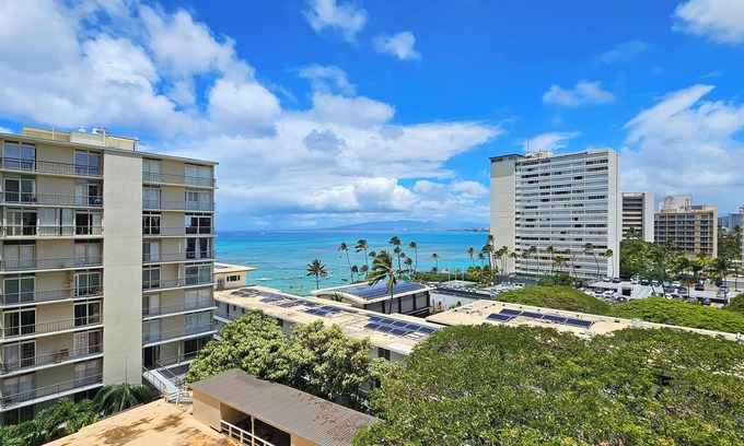 Diamond Head - Kapahulu - St. Louis Condo | ⛰Diamond Head Beach Hotel 1005 GOLD COAST 2Full Beds Amazing Ocean Views w/Lanai
