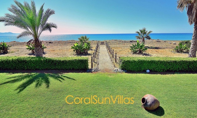 Ayia Marina Chrysochous Villa | Direct to the Sandy Beach (30m), Impressive Villa, Privacy, VILLAS for GROUPS