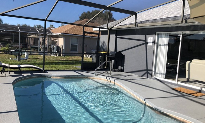 Wellington House | Disney! Snow Birds Welcome! W/Heated Private Pool!