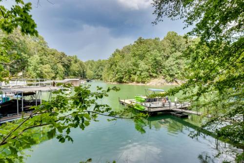 Fair Play House | Dock and Hot Tub at Fair Play Hideaway!