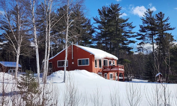 Sunday River Area Cabin | Dog Friendly Cabin w/Hot Tub & Stunning Views!