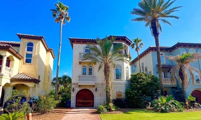 St. Tropez House | Dog-friendly home with pool, balcony & ocean views - walk to the beach
