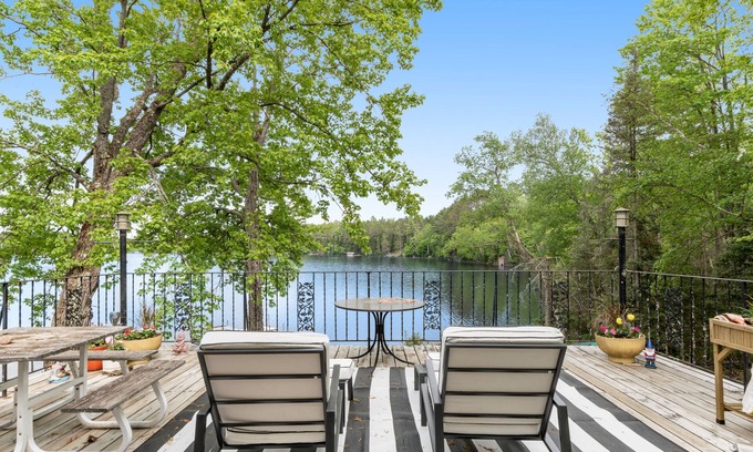 Land O Lakes House | Dog-friendly lakefront home with lake views, sauna, dock, firepit - near skiing