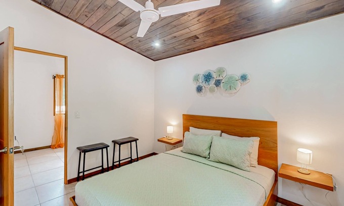 Dominicalito Apartment | Dog-friendly modern villa in ideal location with patio, open layout, & W/D