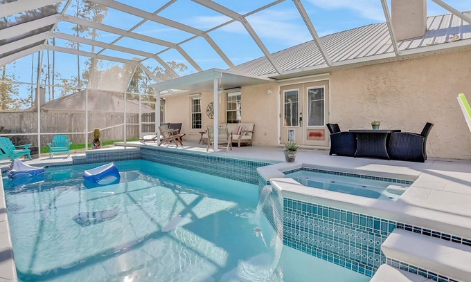 St. Augustine House | Dog-friendly, single-story home with private pool, lanai & great yard