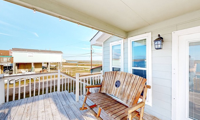 Hitchcock House | Dog-friendly waterfront home with balcony, grill, water views, washer/dryer, AC
