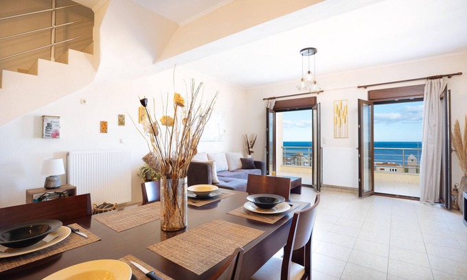 Sfakaki Apartment | Dolce Alba-Sea View Exclusive Maisonette