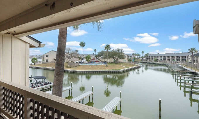 Harbor Oaks Condo | Dolphins Den - Boat Slip and Water View ~ Cove