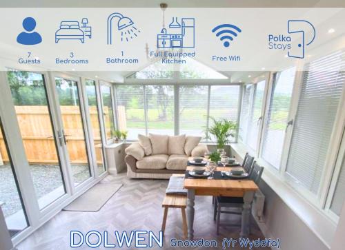 Brynrefail House | Dolwen Snowdonia Home by PolkaStays