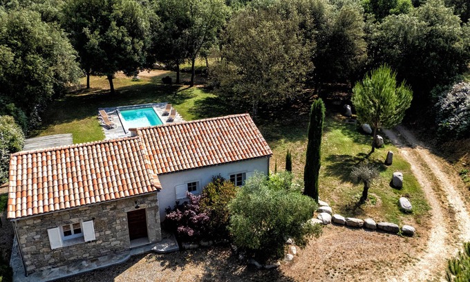 Corte Villa | Domaine de Bracciole CORTE, villa with private pool, wooded park 20ha, river