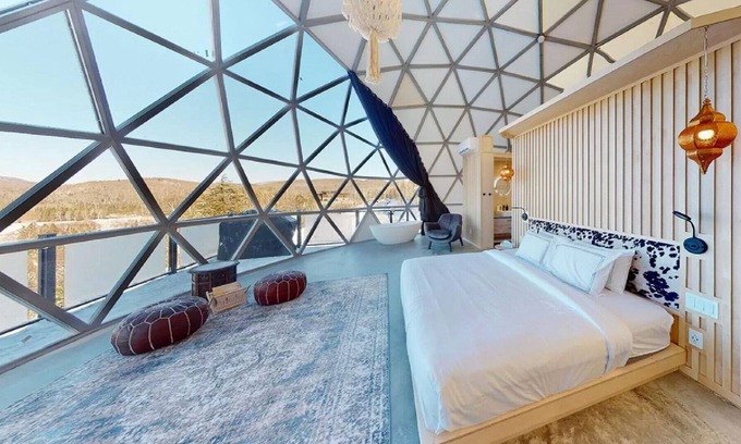 La Conception Ski Chalet | Dome at Bel Air Ideal for a couple - Private Jacuzzi & sauna - Bbq - Fireplace