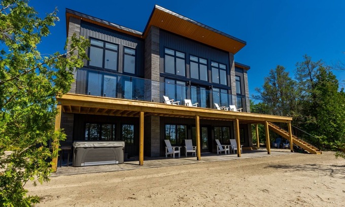 Northern Bruce Peninsula Cottage | Dorcas Bay Dreams - Largest Private Beachfront in Bruce Peninsula with Hottub!