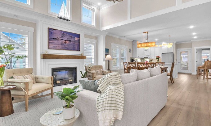 St. James House | Down By The Sea: Modern Coastal Home with Hot Tub