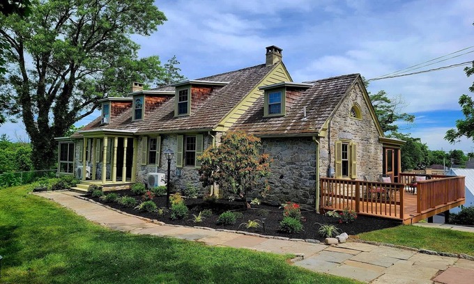 Downingtown House | Downingtown Manor | 1900s Farmhouse w/Creek Views