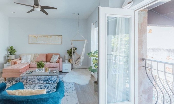Johnson City Apartment | Downtown Johnson City Loft with Courtyard