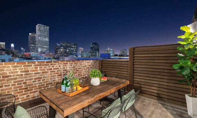 Central Business District Hotel | Downtown Penthouse with Private Terrace, Chefs Kitchen, Soaking Tub, MANY Amenities