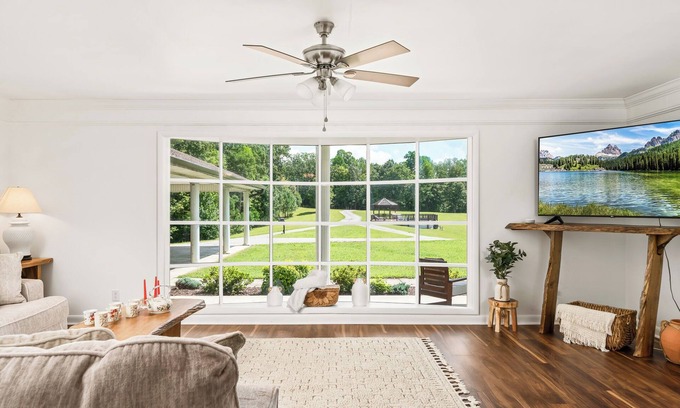 Chestnut Mound House | Dream Estate with Pool, Bonfire, Game Room & 100 Acres of Nature