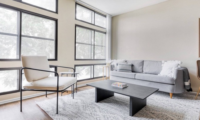 Chinatown Apartment | Dreamy Downtown 1BR w/ Pool, W/D & Gym, near Broad Museum, by Blueground