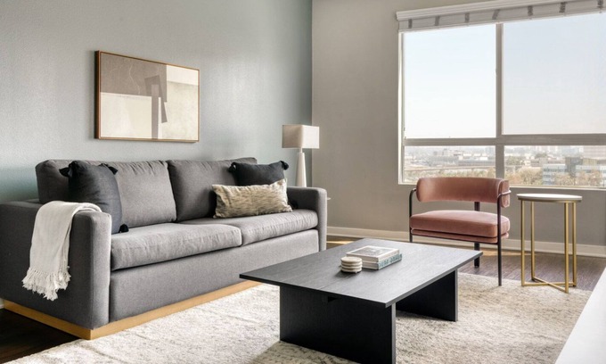 Chinatown Apartment | Dreamy Downtown 1BR w/ Gym, Pool & Spa, near 7th St Metro, by Blueground