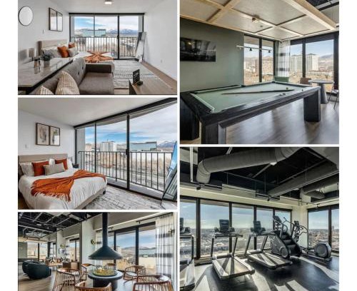 Downtown Salt Lake City Apartment | DT Studio Gym Pool Table 11th Floor Parking