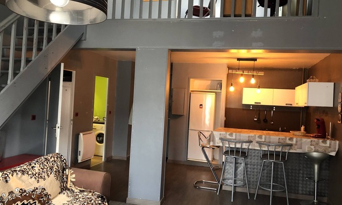 Coteaux Ouest Apartment | DUPLEX 2 ROOMS + LIVING ROOM Rouen TRAIN STATION