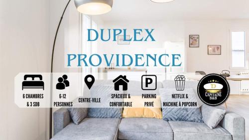 Troyes Apartment | Duplex Providence - Idéal Groupe - Confort - Parking Privé