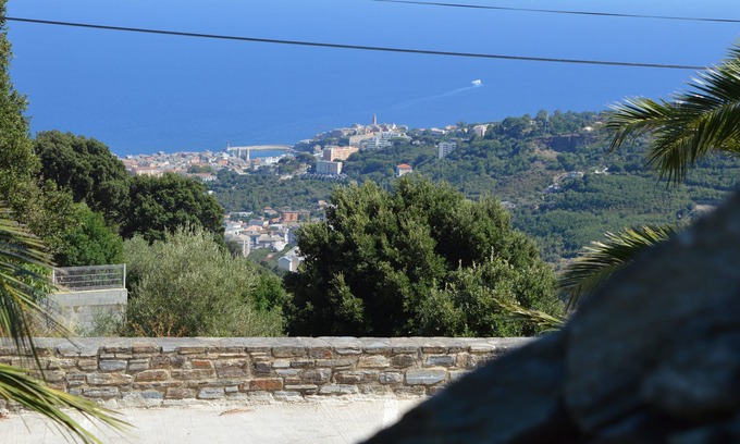 Ville-di-Pietrabugno Apartment | Duplex with terrace, sea view located in a village 1 km from the center of Bastia.