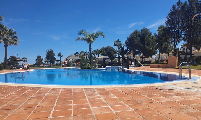 Castillo de Sabinillas Apartment | Duquesa Suites Blue By the Pool 5 minutes and you are on the beach