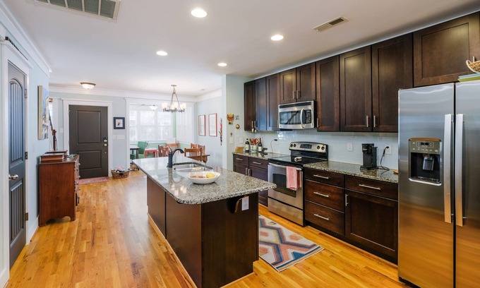 Davidson House | Eclectic 3BR Steps to Main Street With a Patio