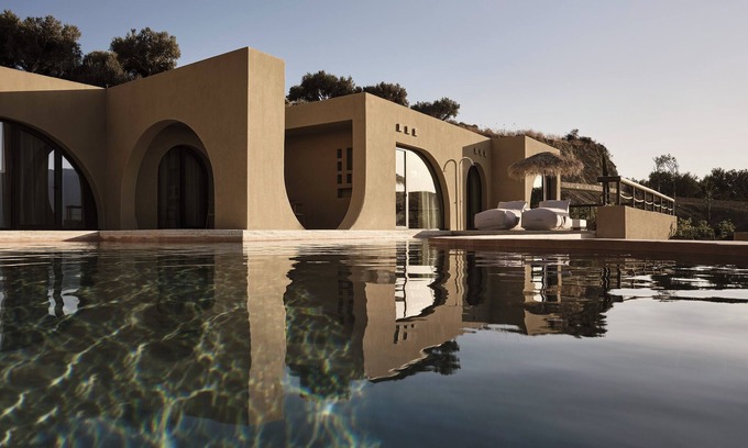 Kissamos Villa | Eco Sanctuary: 3-Bed Villa, Garden Terrace, Infinity Pool, AegeanSea View